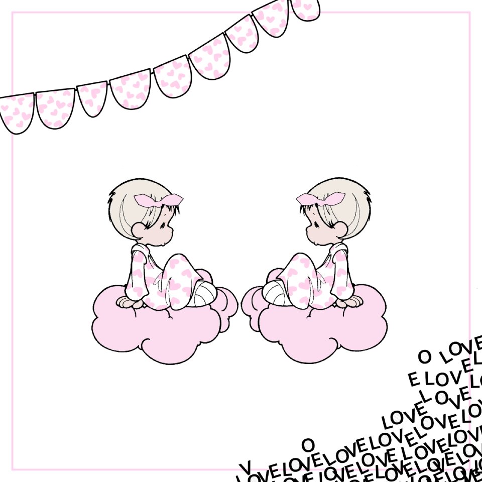 Twin girls Free illustrations