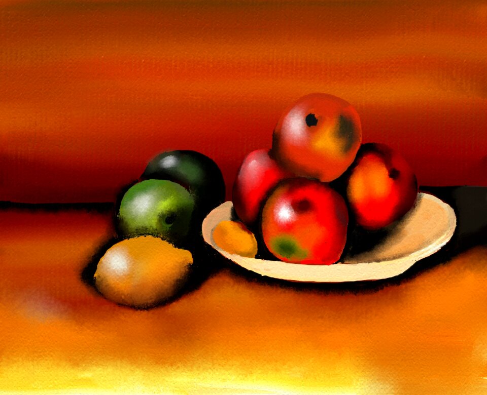 Color vitamins painting