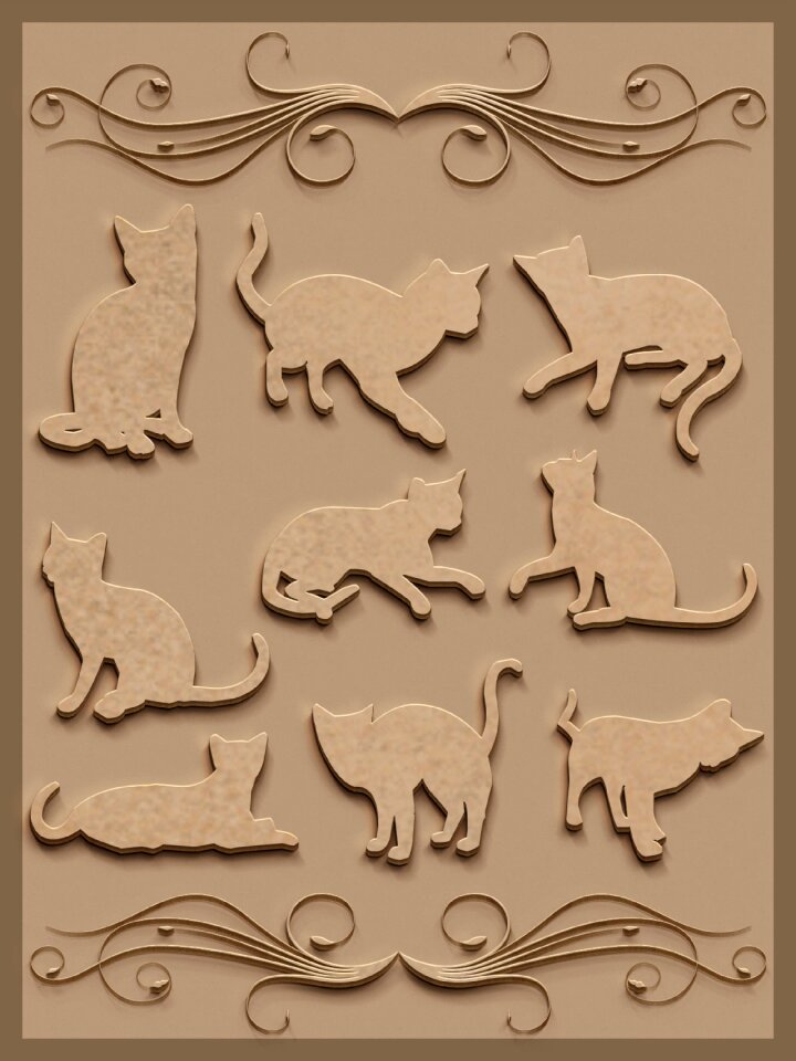 Carved background graphic