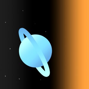 Stars blue orange
