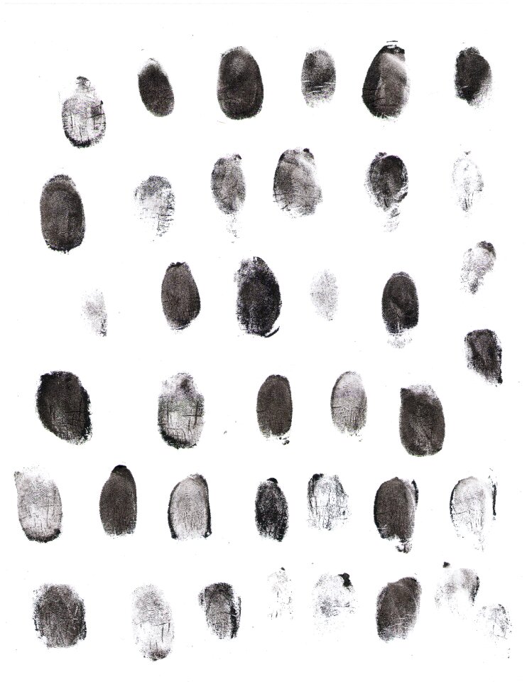 Painting black and white pattern