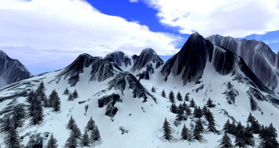 Mountains landscape Free illustrations