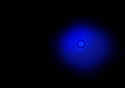 Water circle black wave