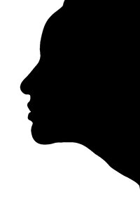 White face human