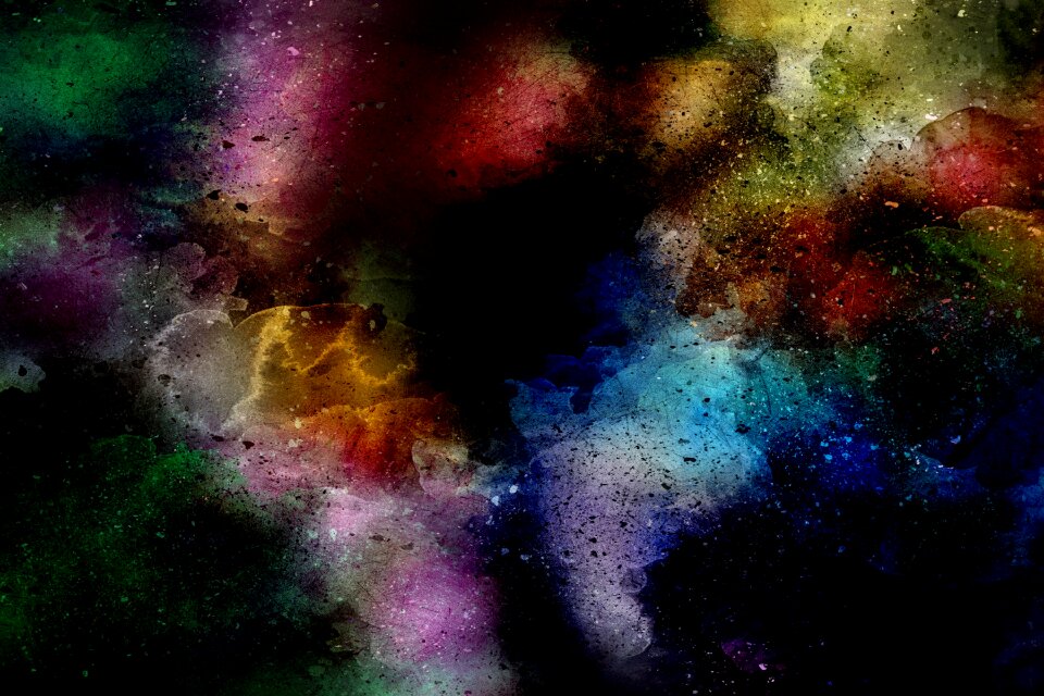 Watercolor vintage colorful