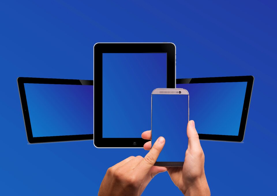 White touch screen ipad