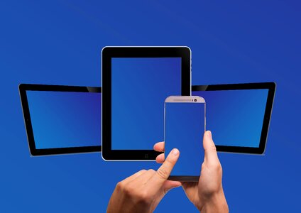 White touch screen ipad