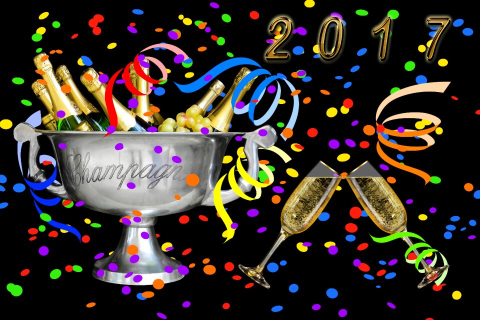 Celebration party new year's day