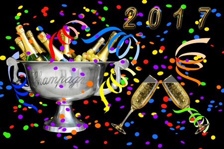 Celebration party new year's day