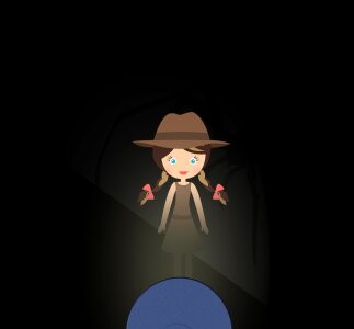 Dark spider baby girl