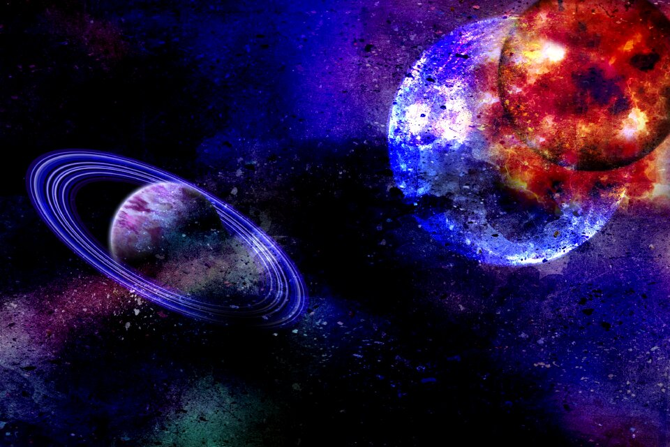 Planet space texture