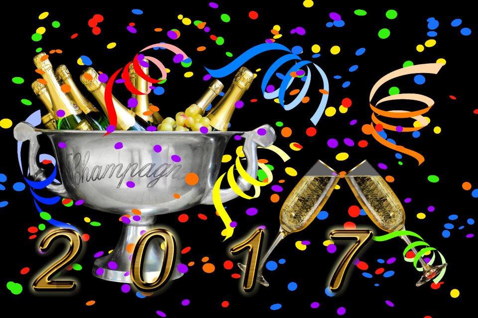 Celebration party new year's day