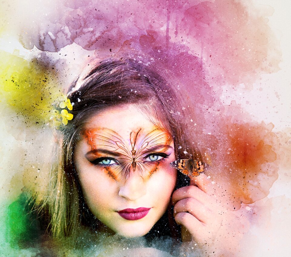 Art abstract watercolor