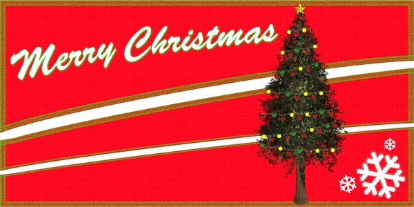 Card merry holiday