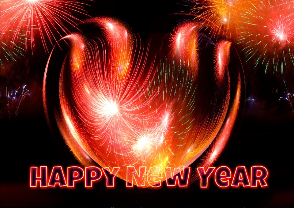 Heart heart shape new year's day
