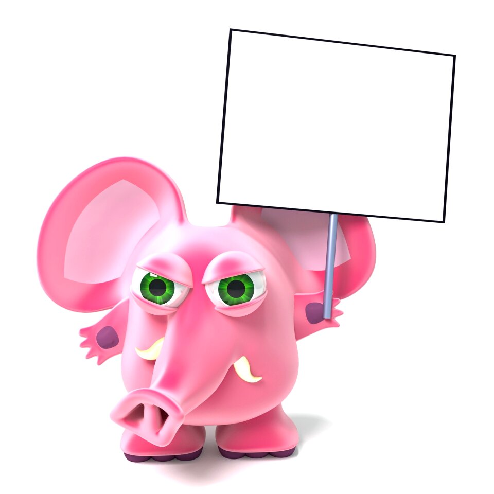 Cute cartoon pink