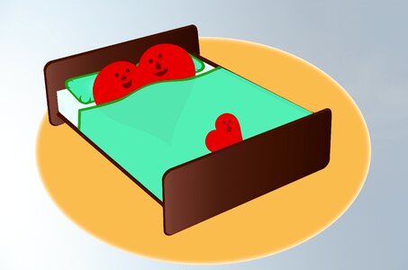In love pillow featherbed