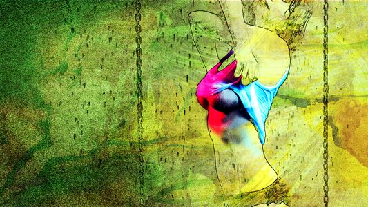 Female breasts erotic