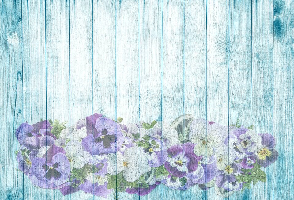 Turquoise blue wood