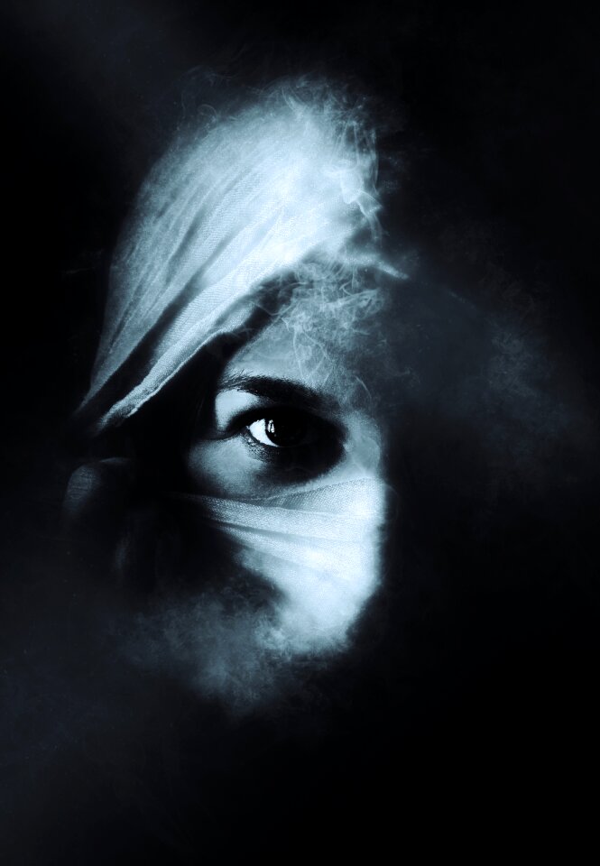 Mysterious portrait lady