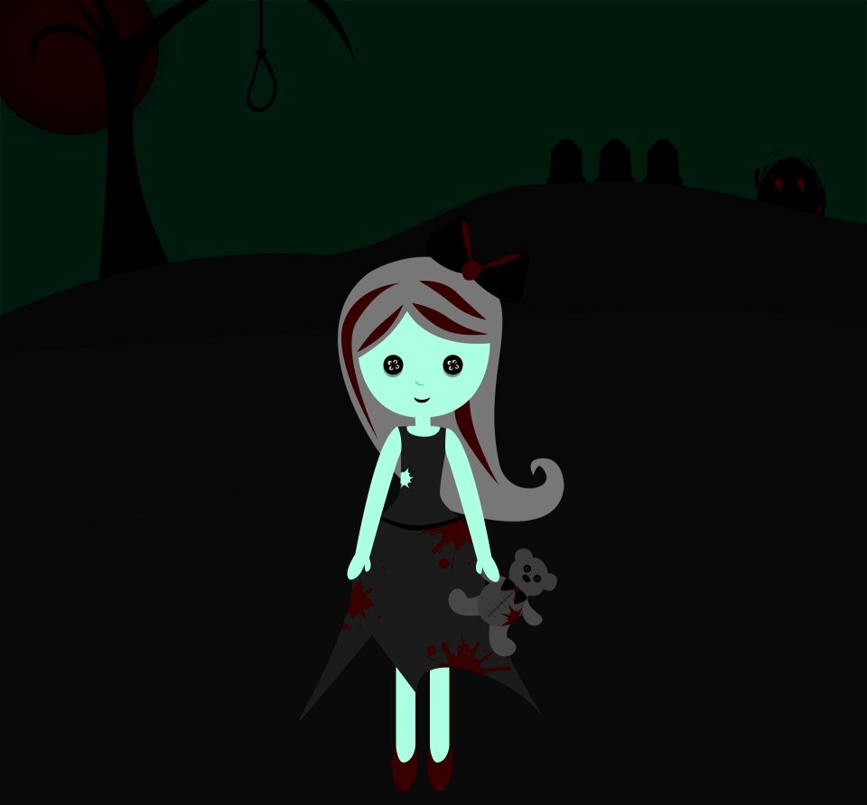 Girl horror movie scary