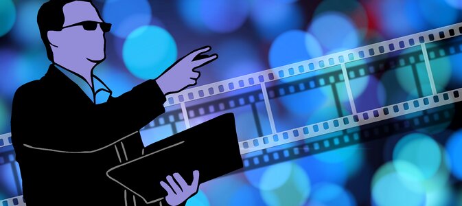 Recording movie set filmstrip