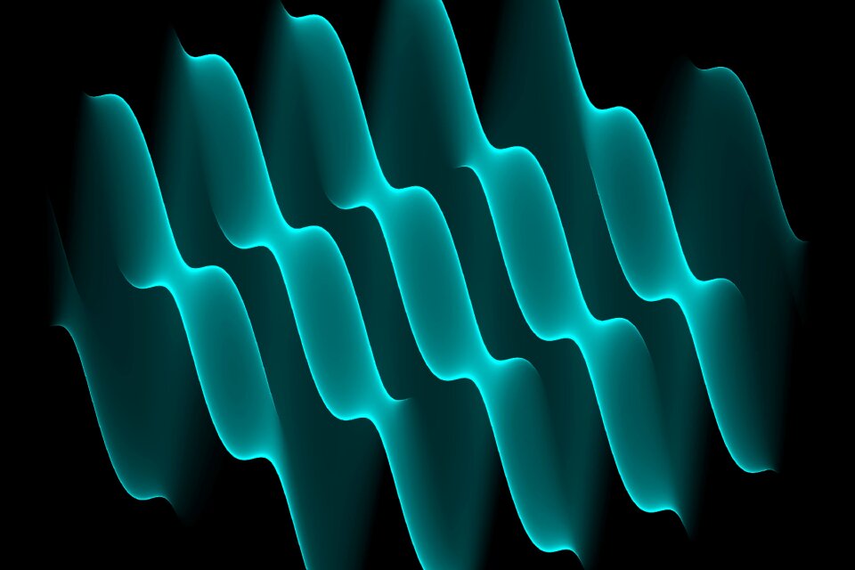Blue green creative abstract