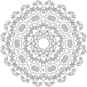 Mandala pattern stylized