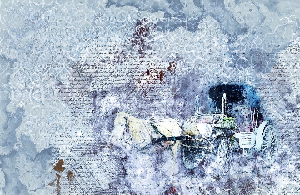 Abstract watercolor animal