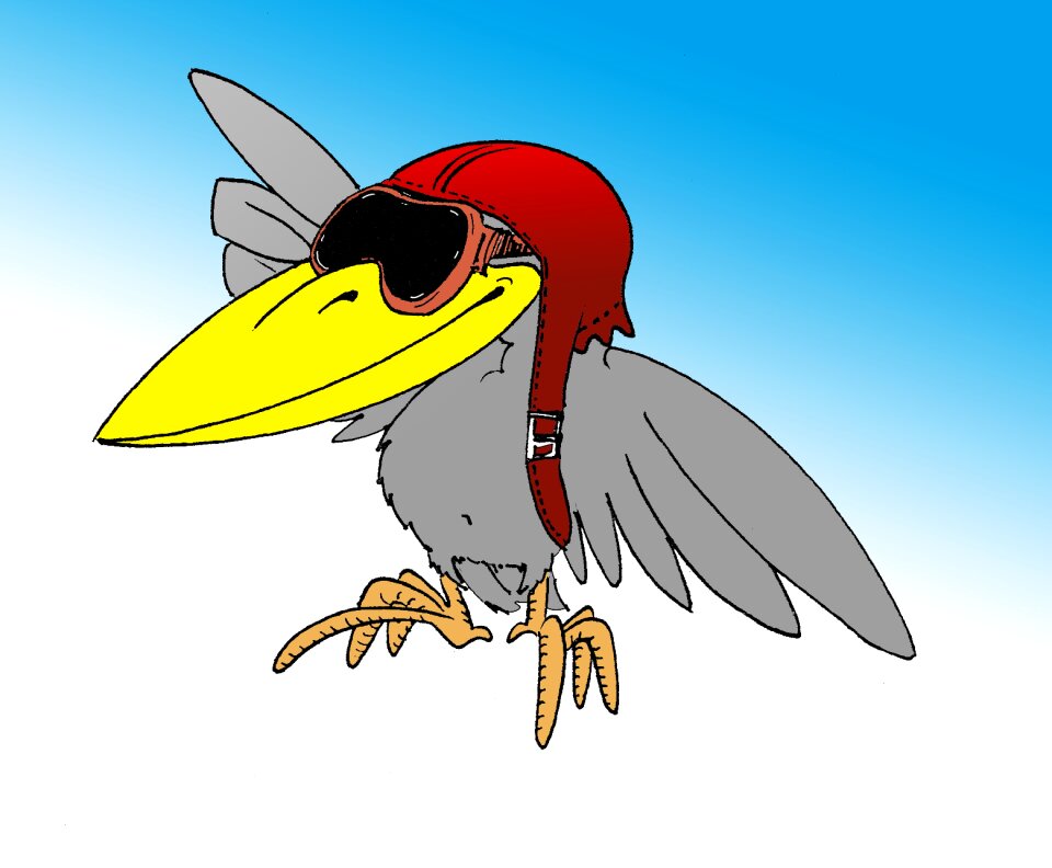 Flying drawing Free illustrations