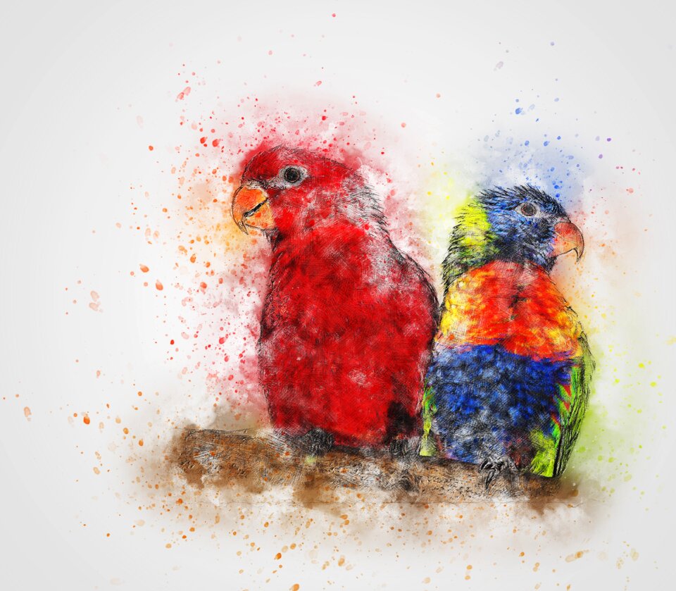 Art abstract watercolor