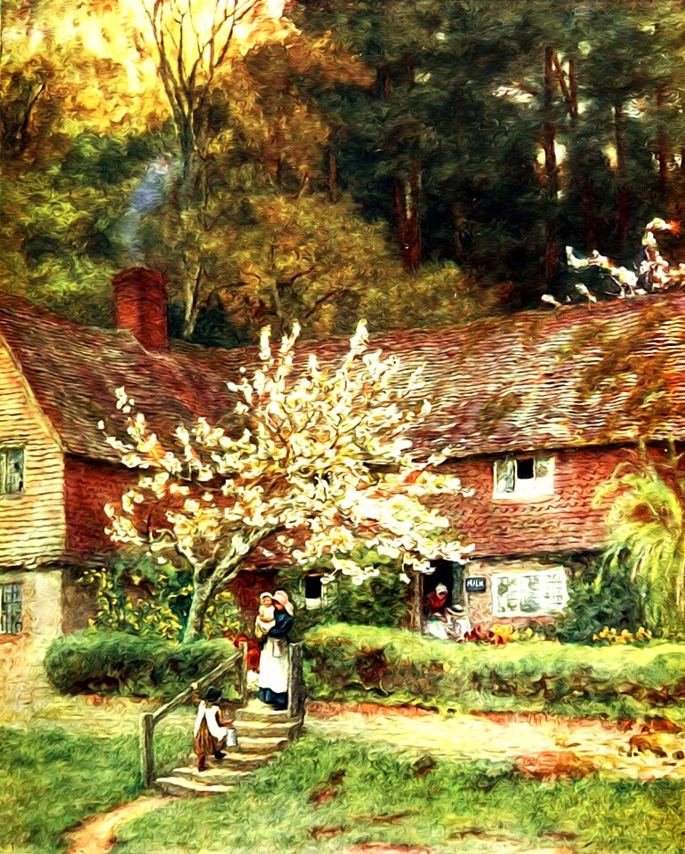 Antique watercolor watercolour