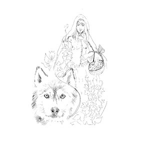 Female wolf Free illustrations