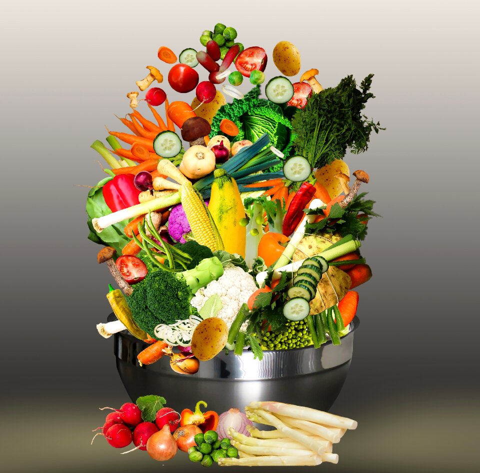 Healthy vegetables mushrooms