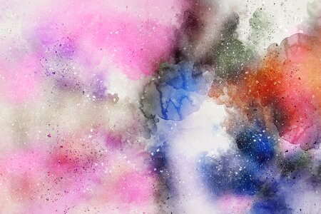 Watercolor vintage colorful