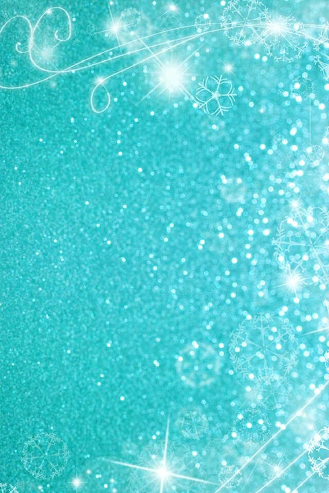 Christmas snow teal