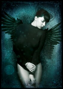 Angel beautiful woman face