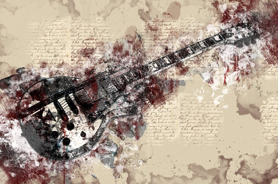 Electro guitar esp musical instrument