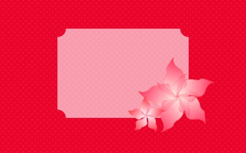 Pink red flower red pattern