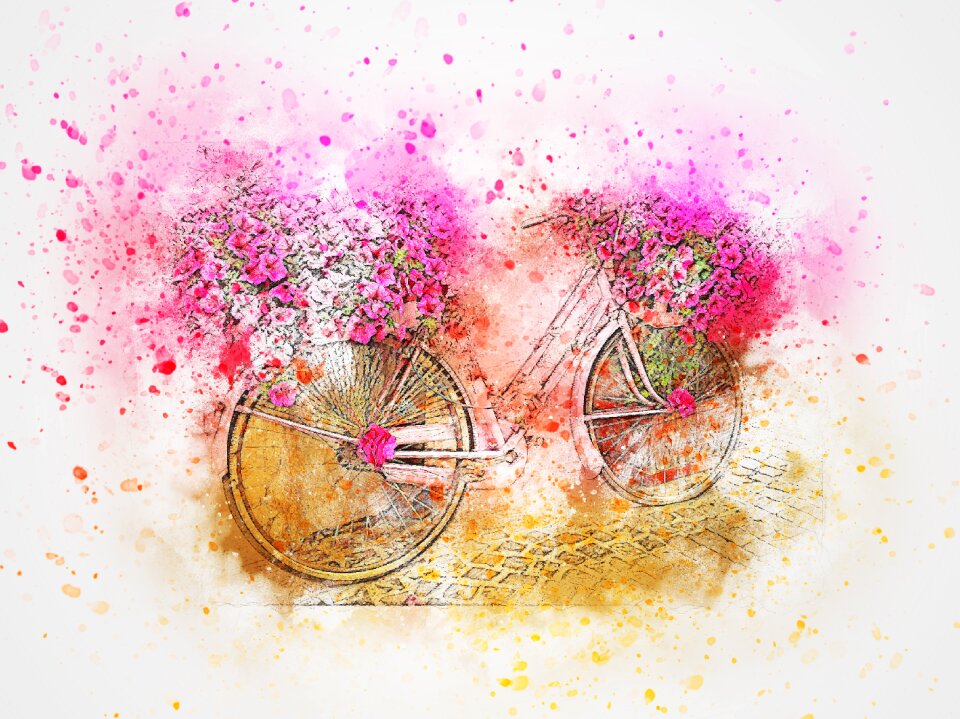 Art abstract watercolor