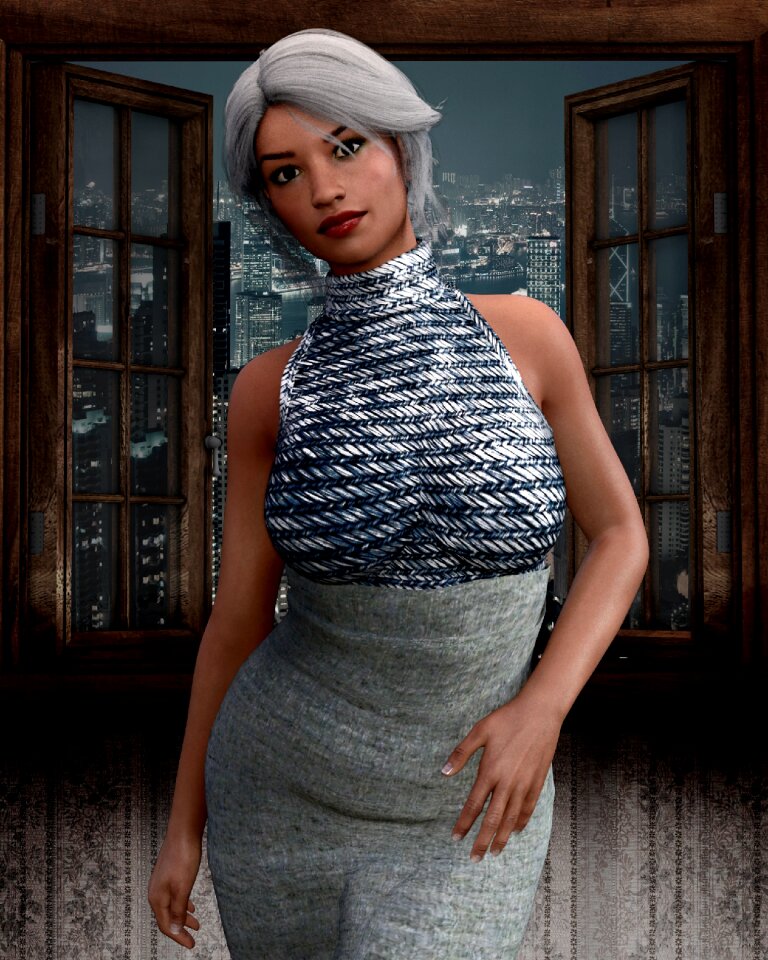 Pose urban female