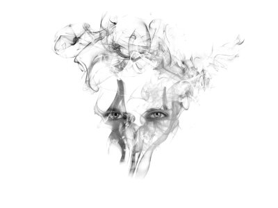 Mysterious mystical face