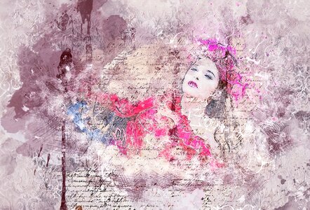 Wreath romantic art