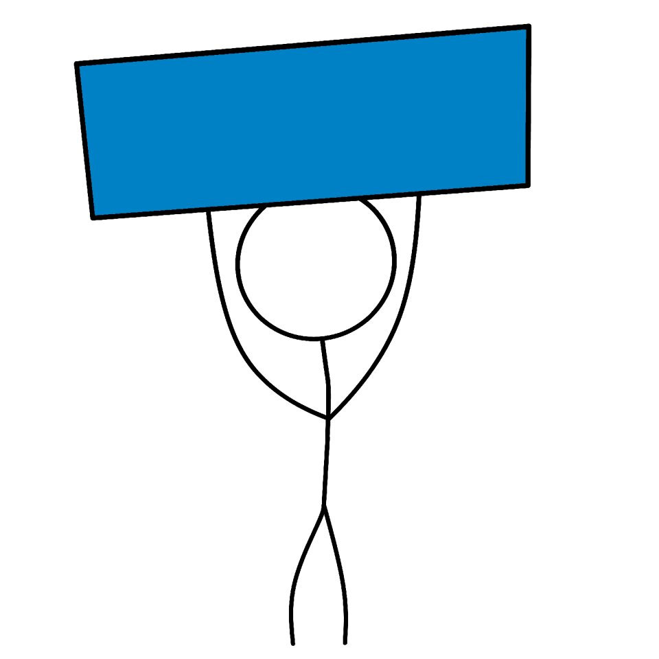 Sticker board blue