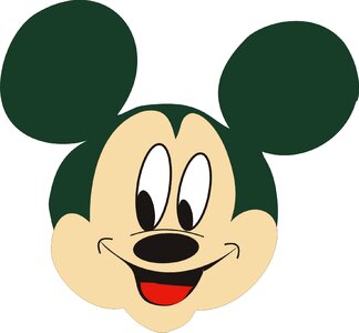 Mickey mouse smile Free illustrations
