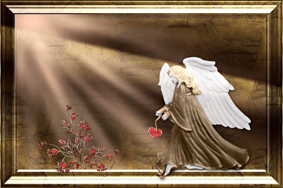 Gold frame decoration artistic