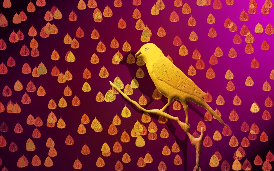 Golden color decoration pattern