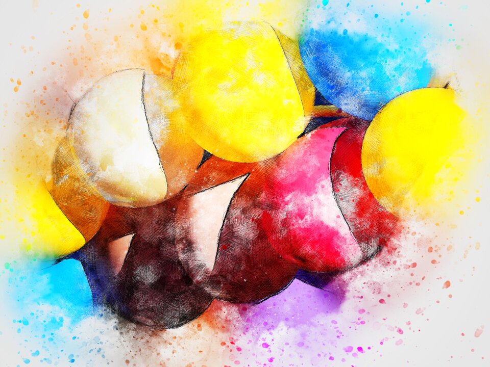 Abstract watercolor vintage