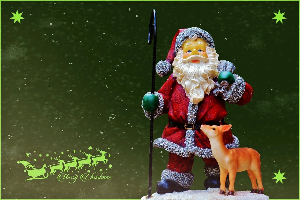 Christmas motif roe deer figure
