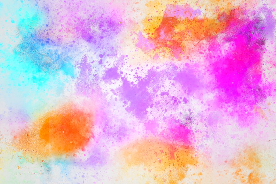 Watercolor vintage colorful